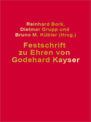 cover image of Festschrift für Godehard Kayser